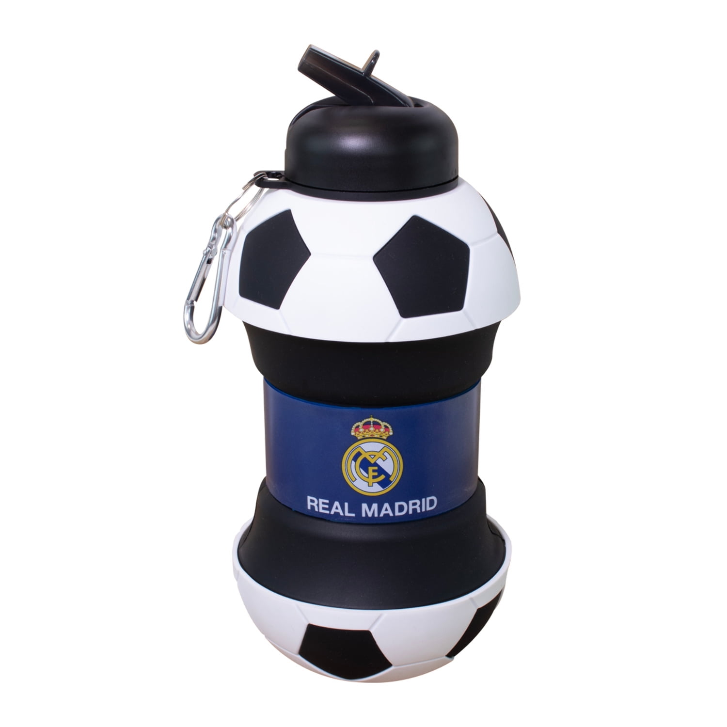 Real Madrid Official Steel Water Bottle - 550ml Thermal Bottle With Club Crest