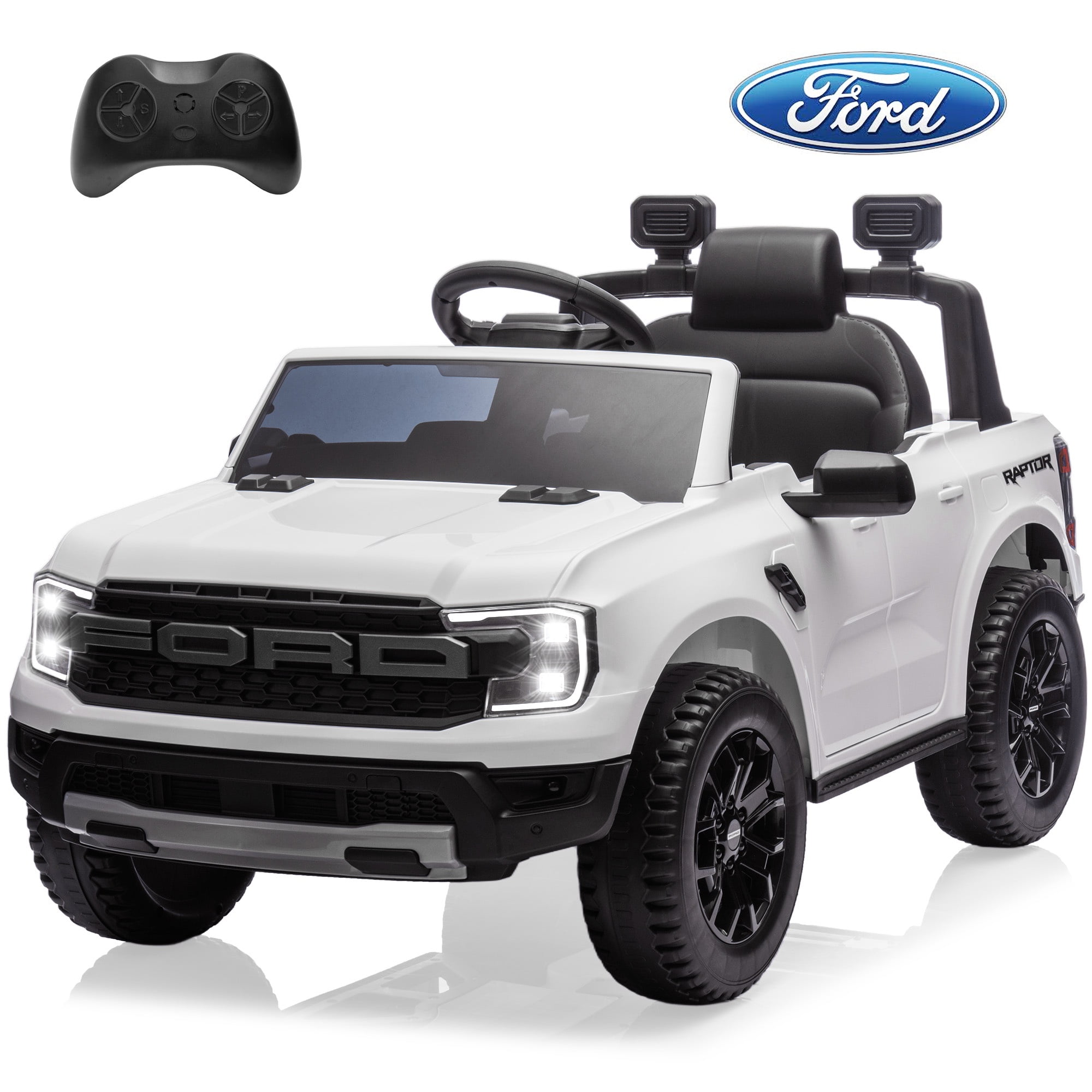 12V Powered Ride on Truck Toys for Kids, Ford Ranger Raptor Ride on ...