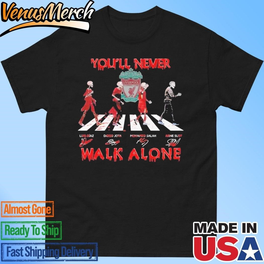 Official Liverpool Fc Youll Never Walk Alone Horrified Tshirt