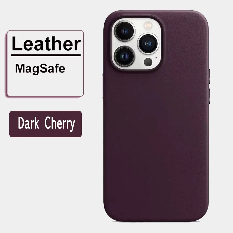 Official MagSafe Leather Case Apple iPhone 16 Pro Max 13 12 14 15 Plus Cover PLM01