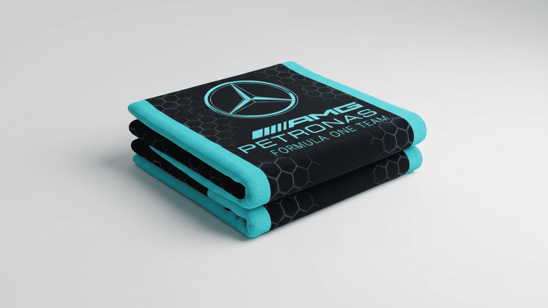 F1 Official AMG Petronas Mercedes Towel | Super Soft Feel Formula One Team Design | Perfect For The Home Bath Beach & Swimming Pool | One Size 30 x 59" | 100% Cotton