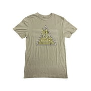 Official Merchandise Men's Soft Short Sleeve Band Logo T-Shirt (Green/Def Leppard, L)