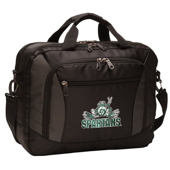 Official Michigan State Laptop Bag DELUXE Peace Frog Michigan State Computer Bags
