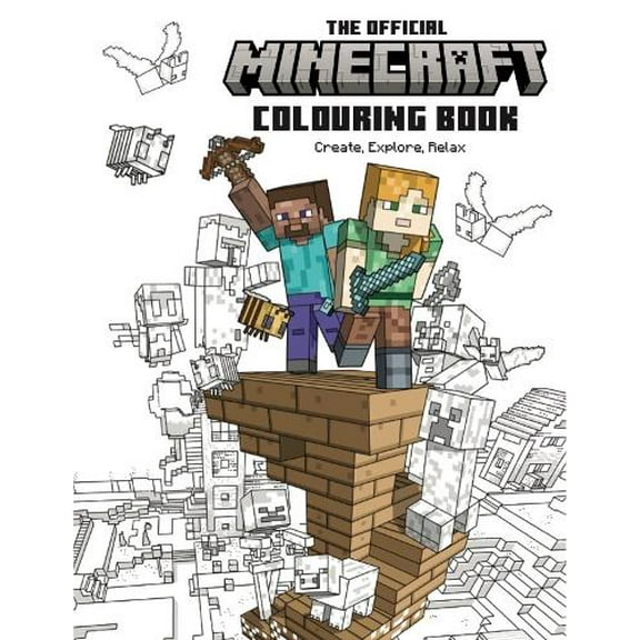 Official Minecraft Colouring Book