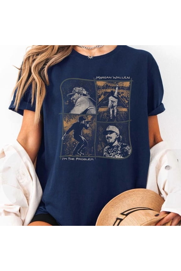 Official Mo.rgan Wa.llen Photo Collage Comfort Colors Adult Heavyweight T-shirt Men's And Women's Graphic Tee 100% Cotton by TBun, Full Sizes S-5XL