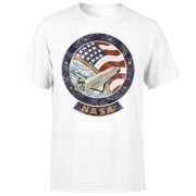 Official NASA Shuttle Emblem Adults T-Shirt - White