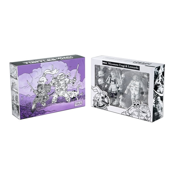 Usagi Yojimbo x TMNT Teenage Mutant Ninja Turtle Leonardo 7" Scale Action Figures Collector Set Summer Edition
