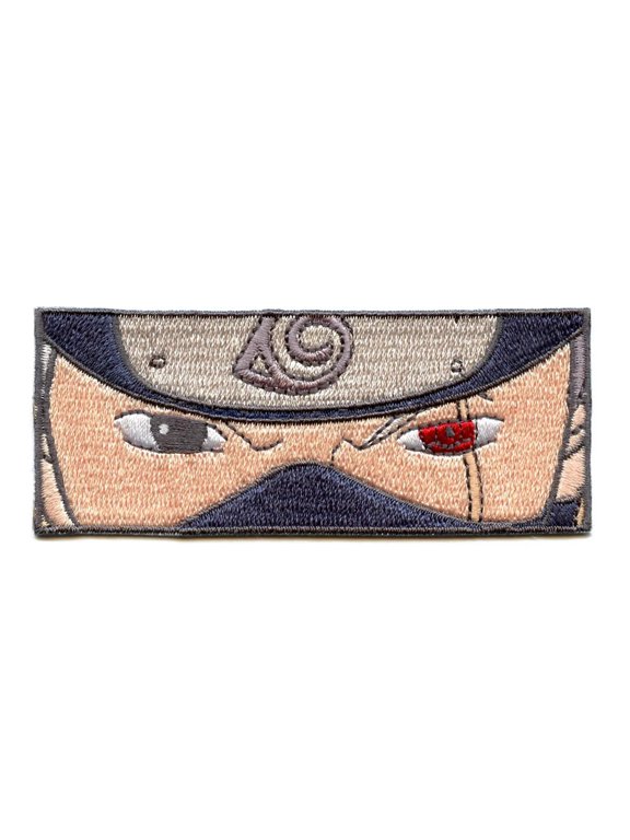 Official Naruto Patch Kakashi Hatake Eyes Embroidered Iron On