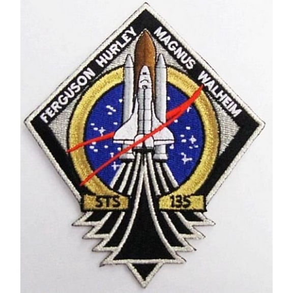 Official Nasa Space Program STS-135 Atlantis Patch