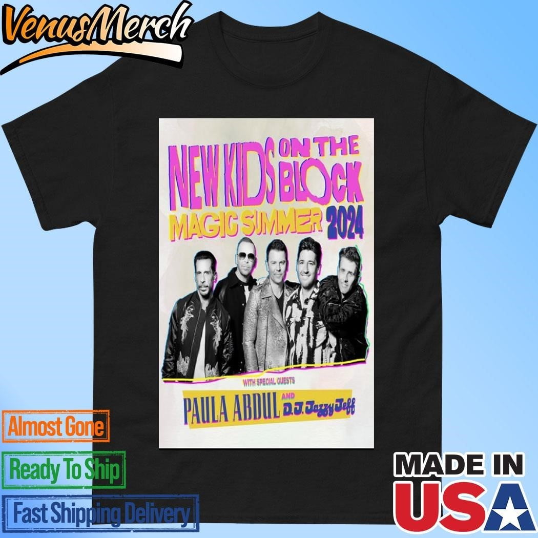 Official New Kids On The Block Magic Summer Tour 2024 Poster Shirt