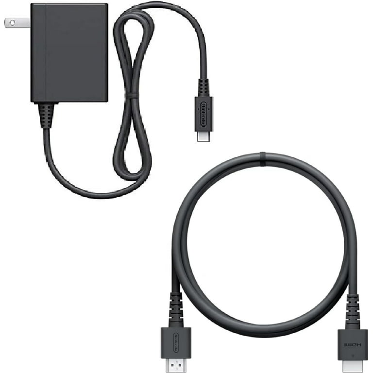 Nintendo Switch AC Adapter, 5ft Charger Cord, 6ft HDMI Cable, TV