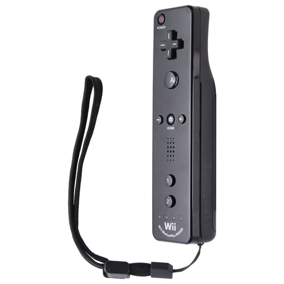 Pre-Owned Pre-Owned Official Nintendo Wii Remote Plus (Wii MotionPlus) - Glossy Black