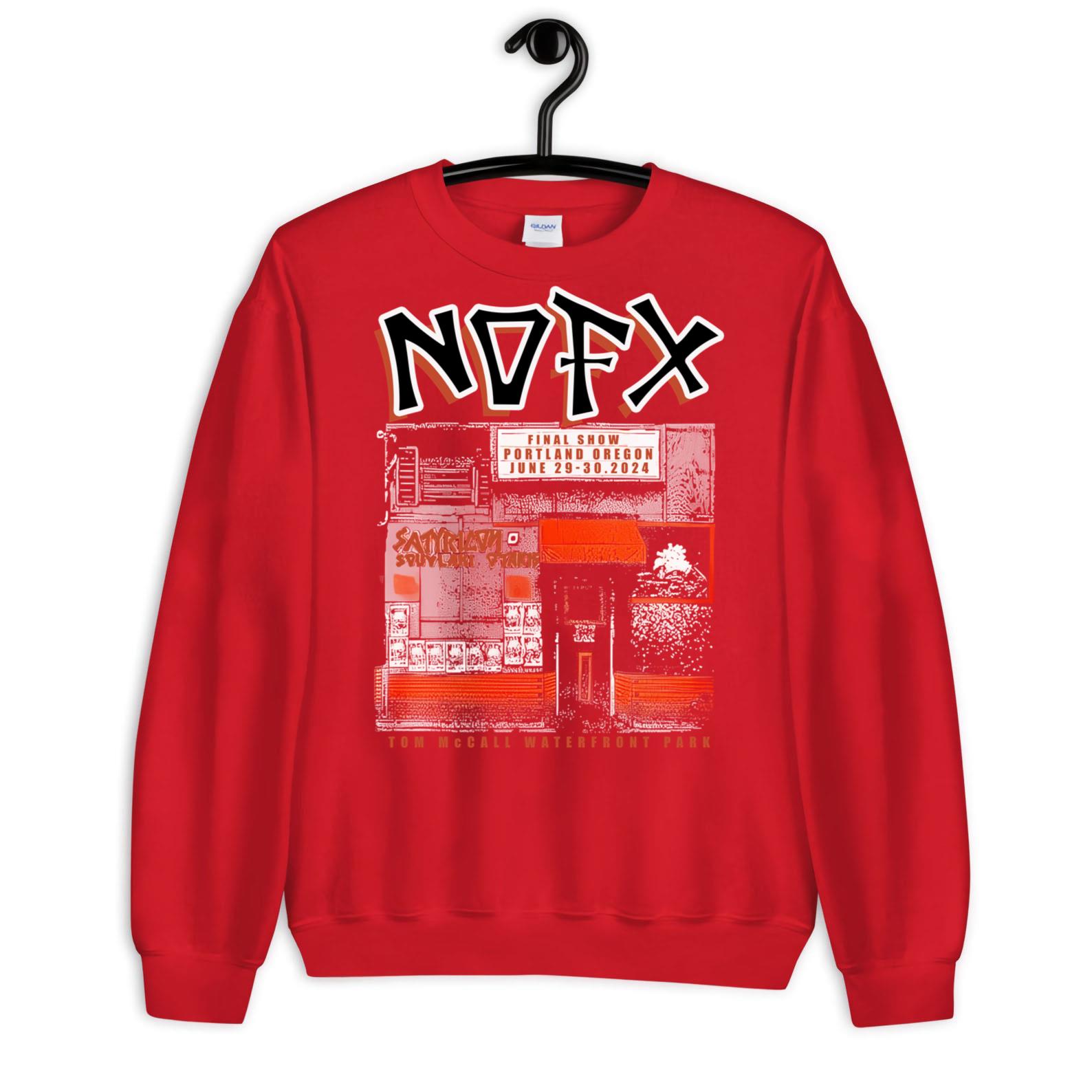 Official Nofx Tour 2024 Portland Or Shirt