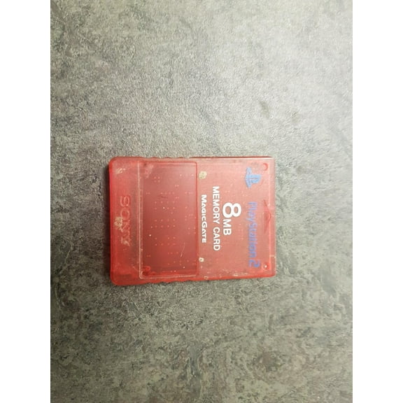 PlayStation 2 Memory Card - Crimson Red