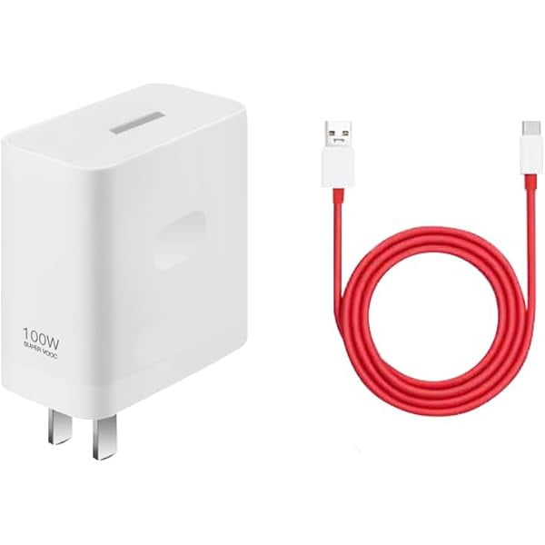 Official Original100W Super vooc Charger for OnePlus Ace 12 Nord 2 5G/11Pro/9RT/9/9R/8T+ 5G/8T,11V 9A Warp OnePlus Fast Wall Charger Adapter (2M/6.5ft)