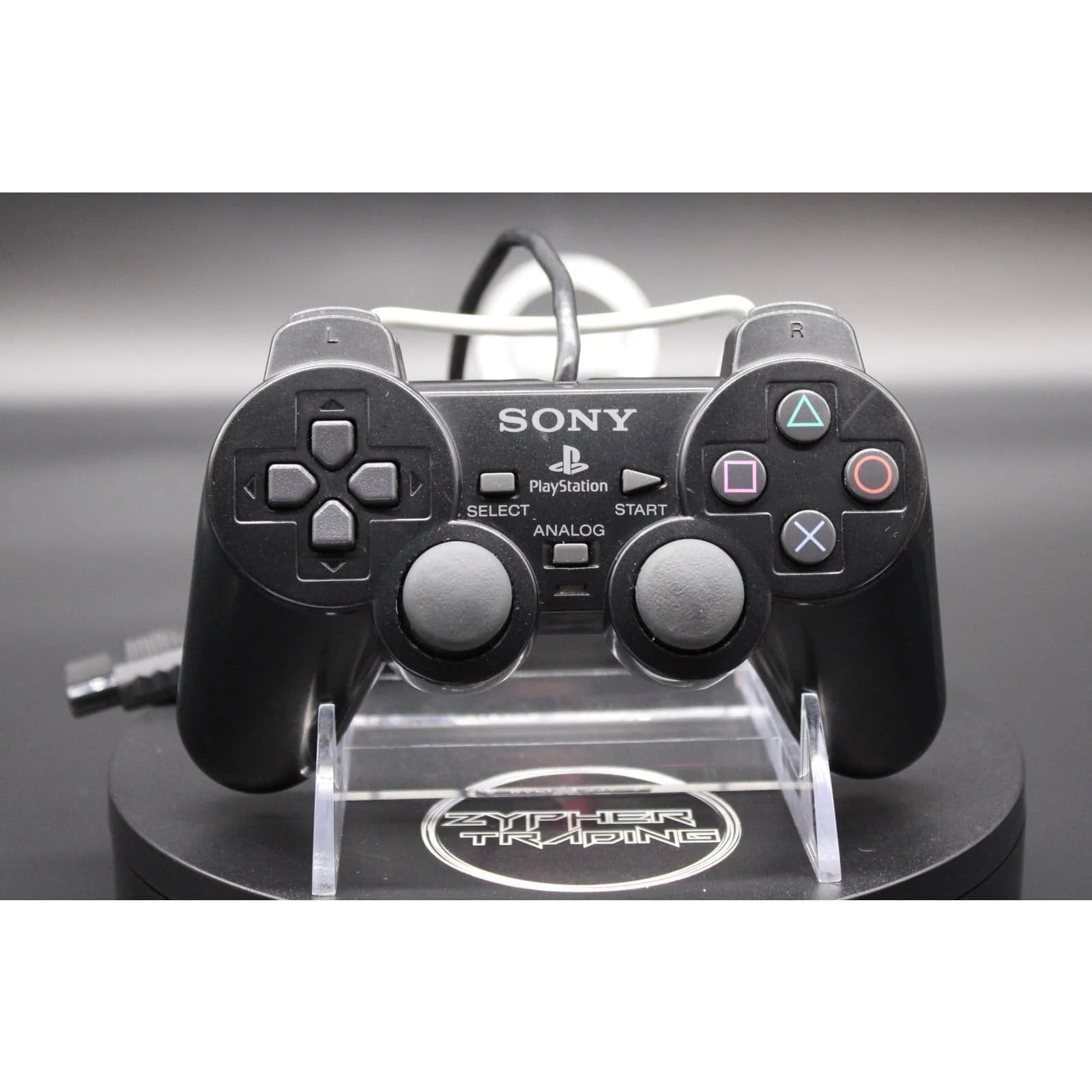 GENUINE Sony PS2 BLACK Wired Controller OEM DualShock 2
