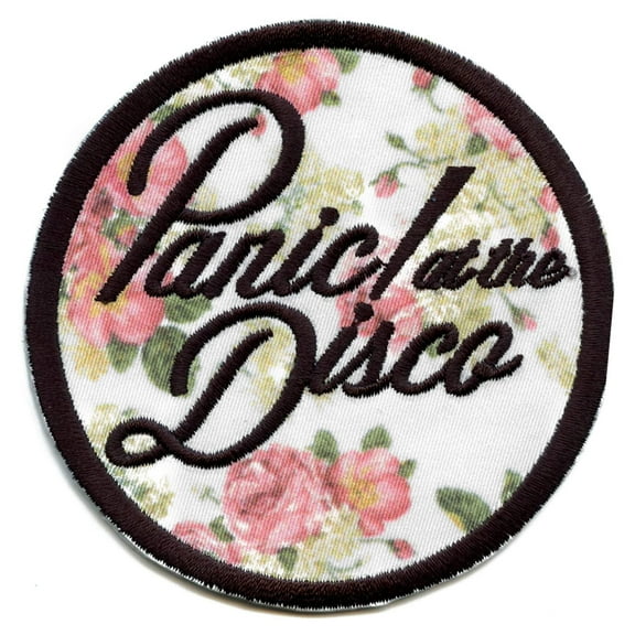 Official Panic At The Disco Patch Floral Logo Embroidered Iron On