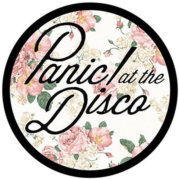 PANIC! AT THE DISCO FLORAL LOGO, Officially Licensed, Iron-On / Sew-On, Embroidered PATCH - 3"