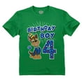 thumbnail image 1 of Tstars Nickelodeon Paw Patrol Chase 4th Birthday Boys T-Shirt - 3T, Green, 1 of 6