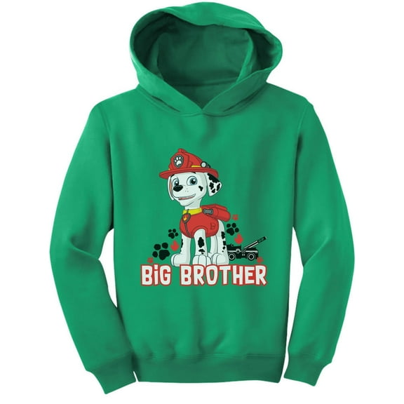 Official Paw Patrol Marshall Big Brother Toddler Hoodie 4T Green
