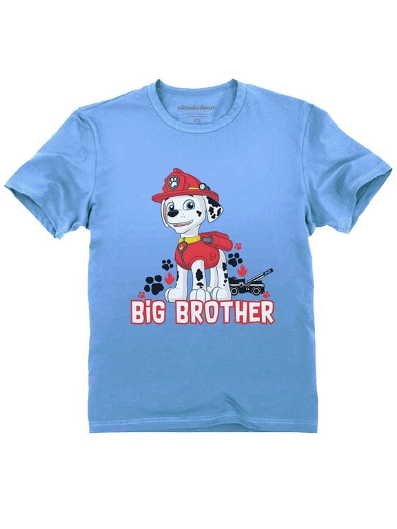 Official Paw Patrol Marshall Big Brother Toddler Kids T-Shirt 2T California Blue