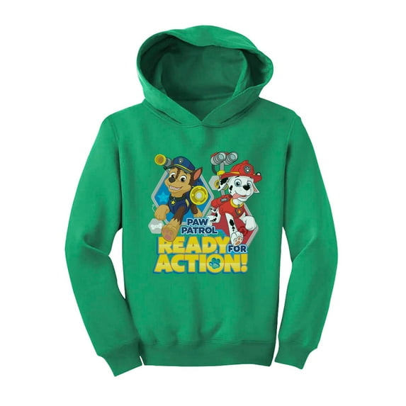 Official Paw Patrol - Ready For Action Toddler Hoodie 4T Green