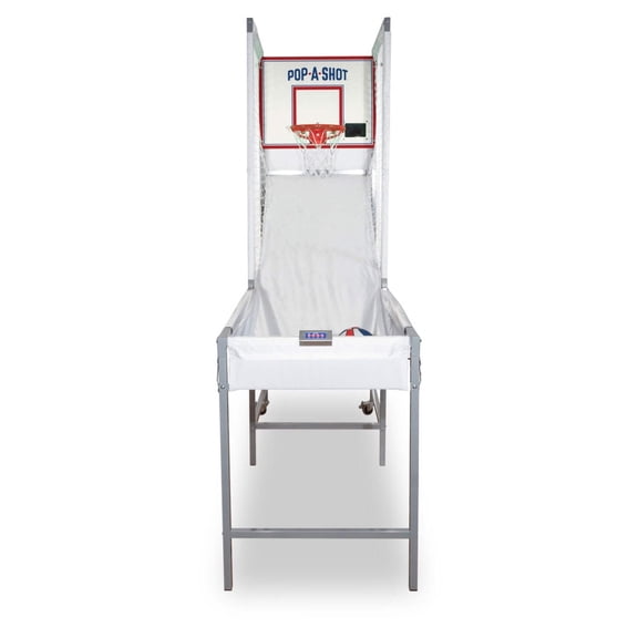 Pop-A-Shot - Pro Single Shot | Commercial Grade Arcade Basketball at Home | Infrared Sensor Scoring | 6 Game Modes | 4 Balls | Foldable Storage