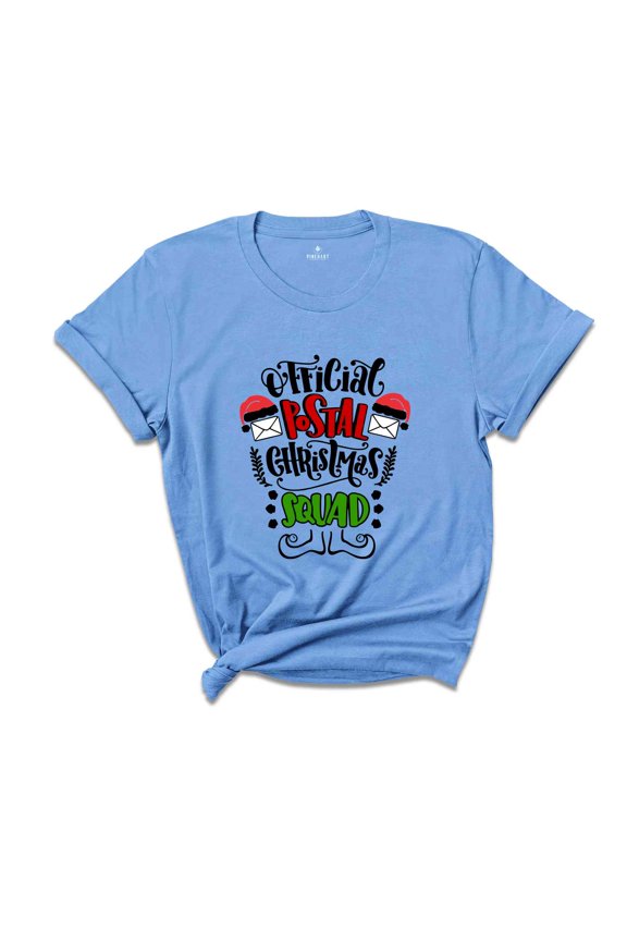 Official Postal Christmas Squad Shirt, Christmas Postal Worker T-Shirt, Santa’s Mail Carrier Tee, Merry Postal Worker Gift