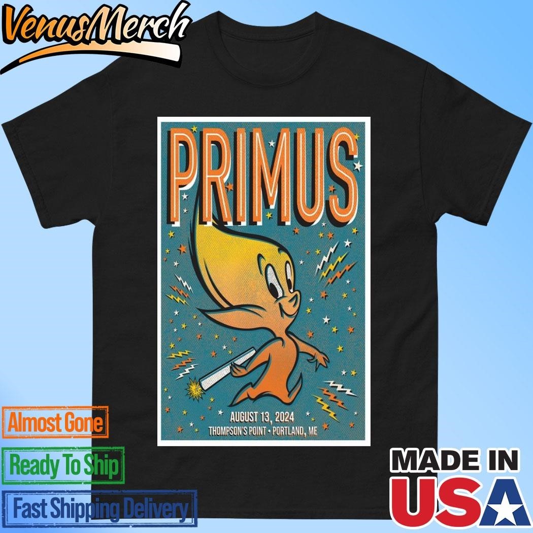 Official Primus In Portland Me On August 13 2024 Tour Poster Shirt ...