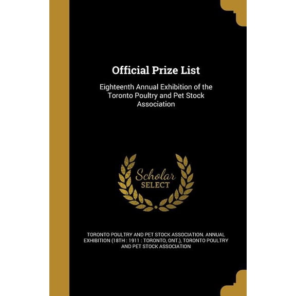 Official Prize List (Paperback)