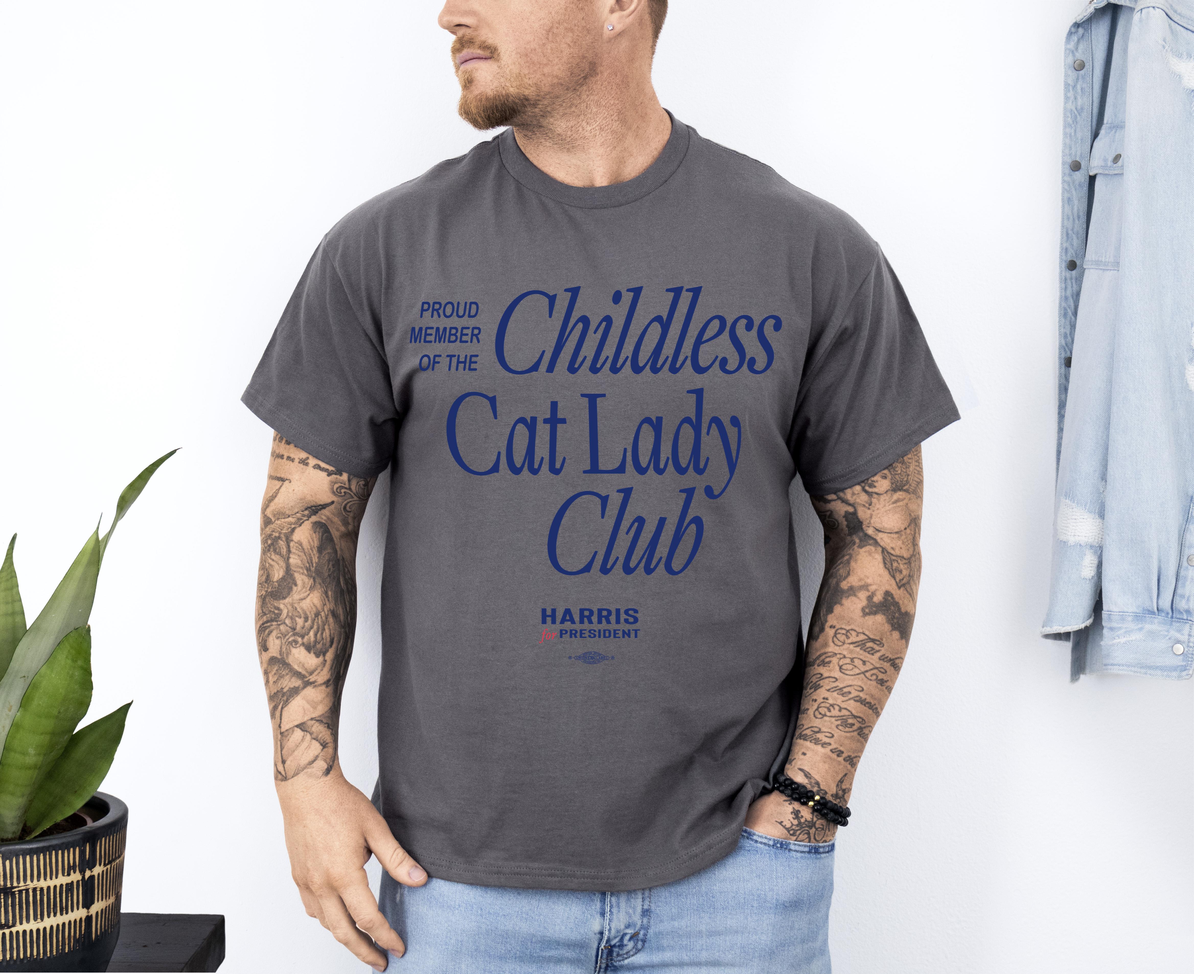 Official Proud Member Of The Childless Cat Lady Club Shirt Up To 4XL