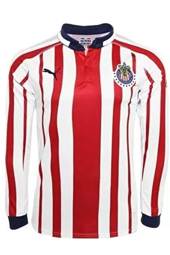 Official Puma Chivas Home Shirt Long Sleeve / Larga Manga Jersey 2018/2019 (Authentic)