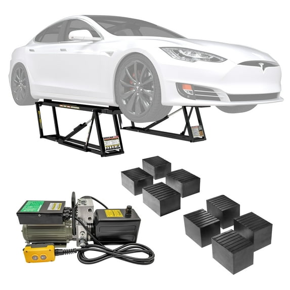 Official QuickJack 6000ELX Portable Car Lift - 6000lb Car/ Vehicle/ Auto Capacity with 110V Power Source Included