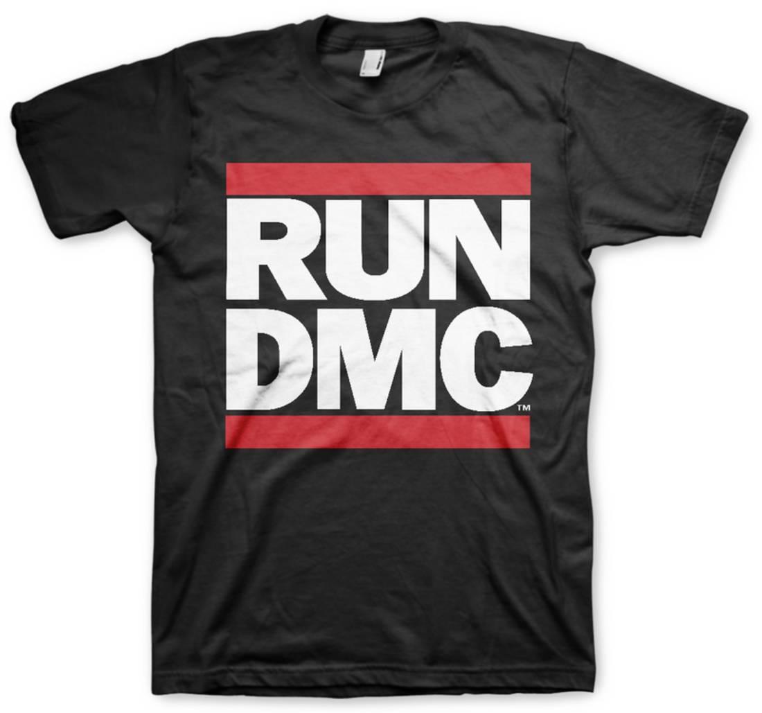 Official RUN DMC Official Classic Logo Black Short Sleeve Graphic Tee Unisex - image 1 of 2