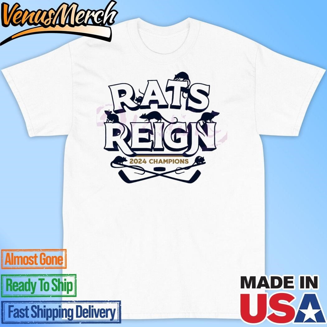 Official Rats Reign 2024 Champions Florida Hockey Shirt