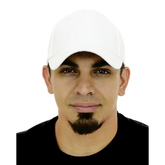 Official Referee Hats |Stretch Fit Hat or Velcro Hat for Umpires, Referees , and Officials - White CA2099 S/M