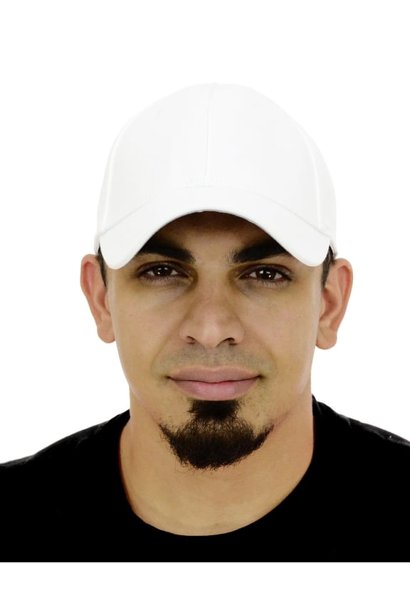 Official Referee Hats |Stretch Fit Hat or Velcro Hat for Umpires, Referees , and Officials - White CA2099 S/M