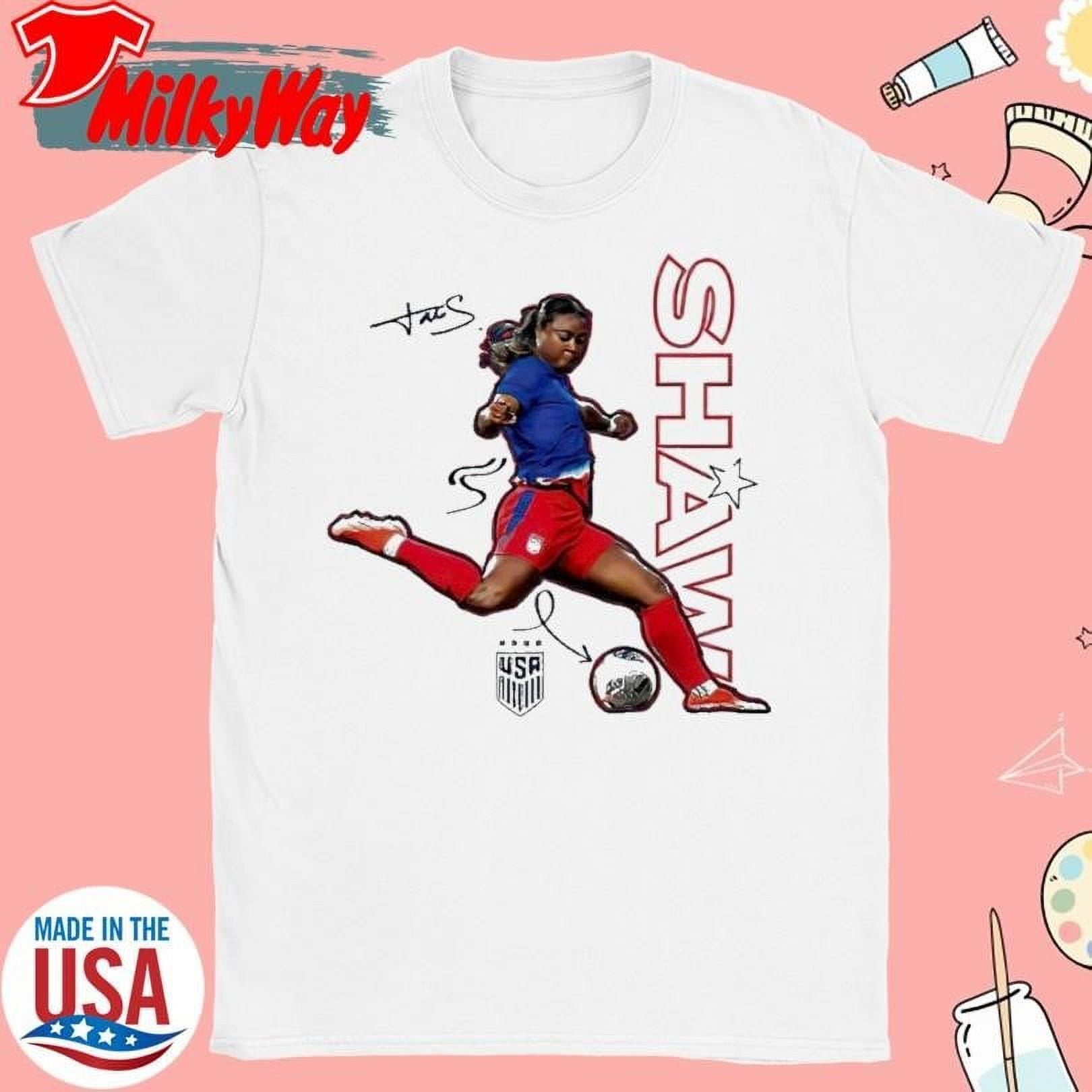 Official San Diego Wave Fc Jaedyn Shaw Soccer Player Signature Shirt