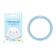 Official Sanrio Hello Kitty Cinnamoroll Steering Wheel Cover with Easy Clip-on Car Air Freshener, Odor Eliminator, Fun Scents