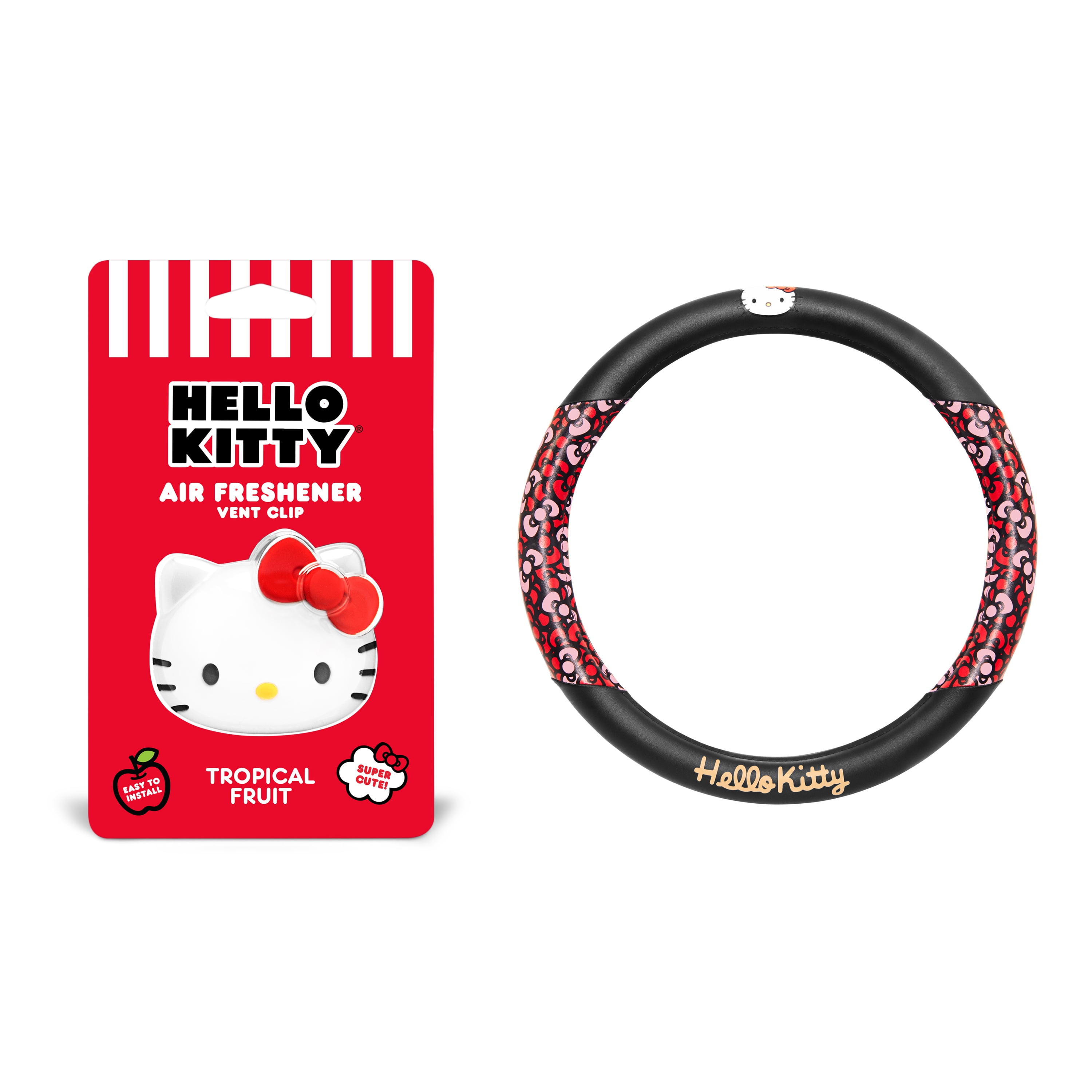 Official Sanrio Hello Kitty Steering Wheel Cover with Easy Clipon Car