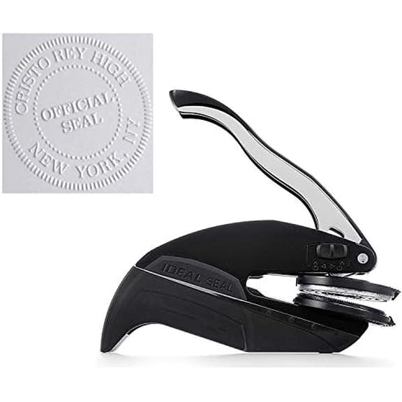 Official Seal Embosser - Custom Official Seal Embosser Personalized with Your Text 1 x 5/8"$$Office