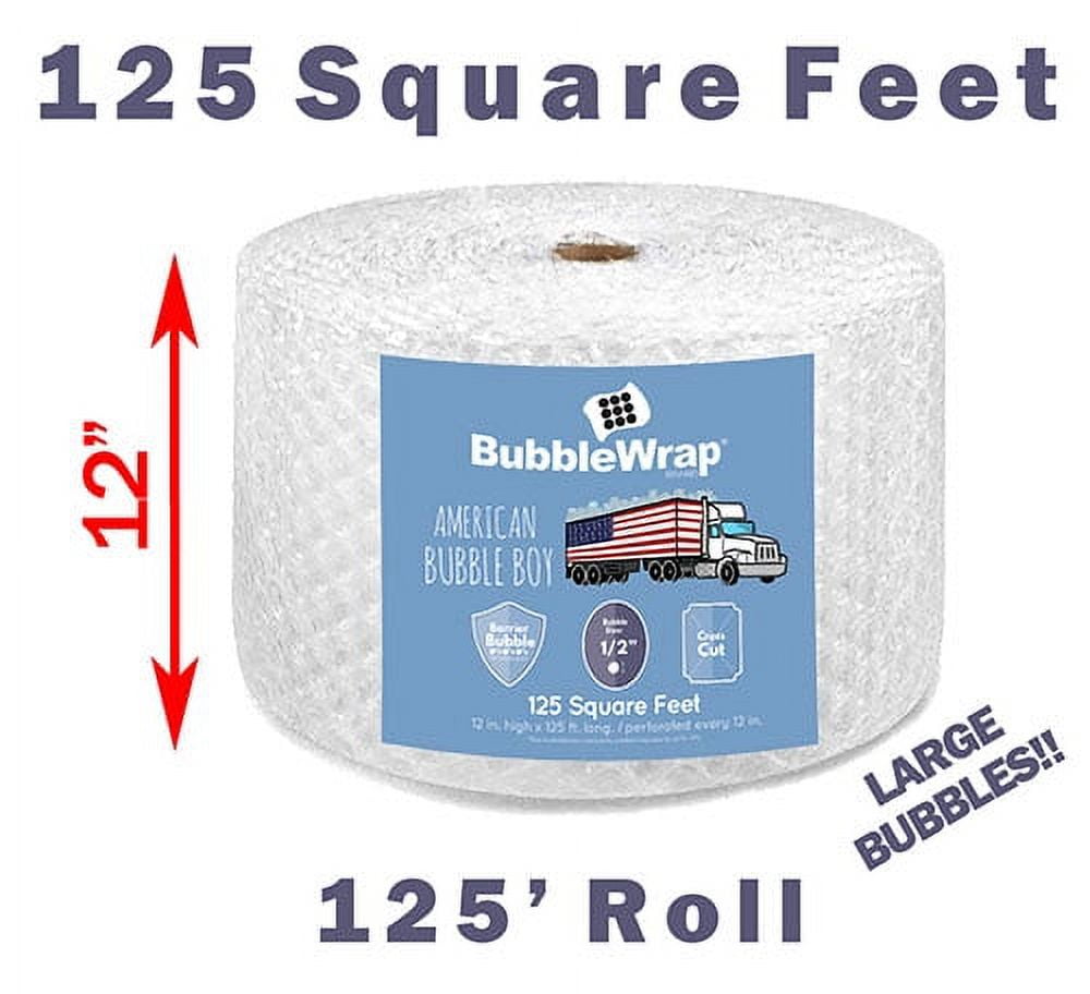 Official Sealed Air Bubble Wrap American Bubble Boy (125' Large (1/2") Bubble Wrap)