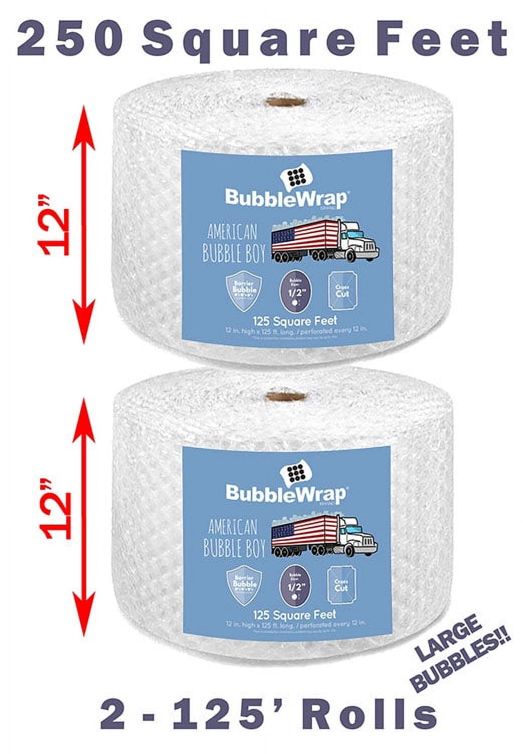 Official Sealed Air Bubble Wrap American Bubble Boy (250' Large (1/2