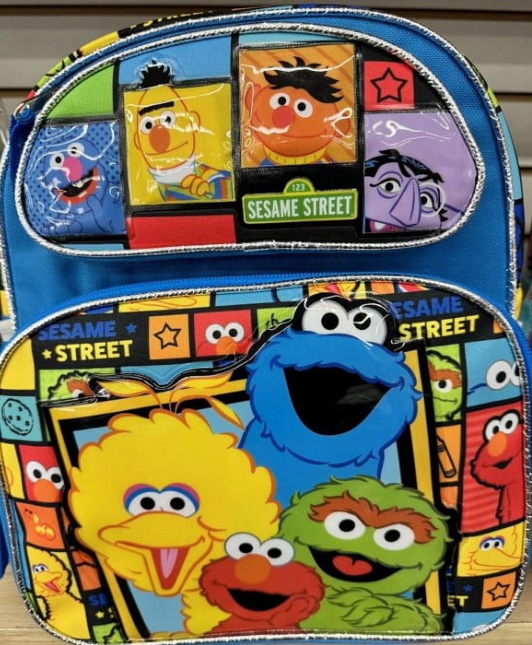 Official Sesame Street Backpack 12 Kids School Bag 2024 New Design