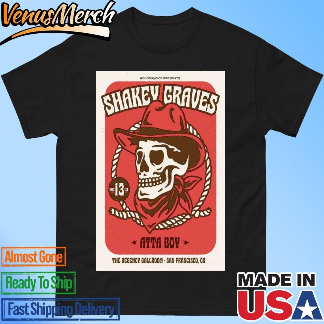 Official Shakey Graves The Regency Ballroom San Francisco Ca August 13