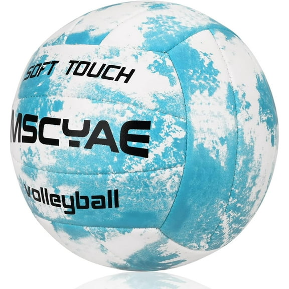 Official Size 5 Soft Outdoor Volleyballs for Adults & Kids - Ideal for Beginners Training and Family Fun (Great Gift Idea)