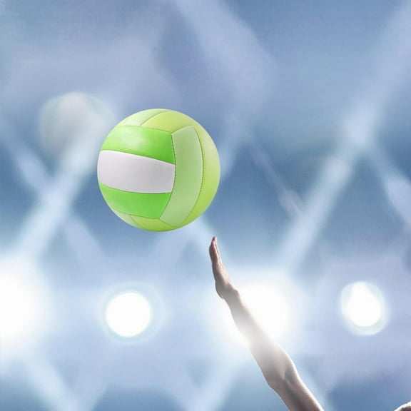 Official Size 5 Volleyball Indoor Outdoor Volleyball Training Match Gym Professional Standard Beach Game Volleyball for Kids Adults Green
