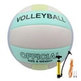 thumbnail image 1 of Official Size 5 Volleyballs- PU Leather Indoor Outdoor Soft Touch Recreational Volleyballs for Beach Play, Game,Gym,Training -Includes Ball Pump and net, 1 of 10