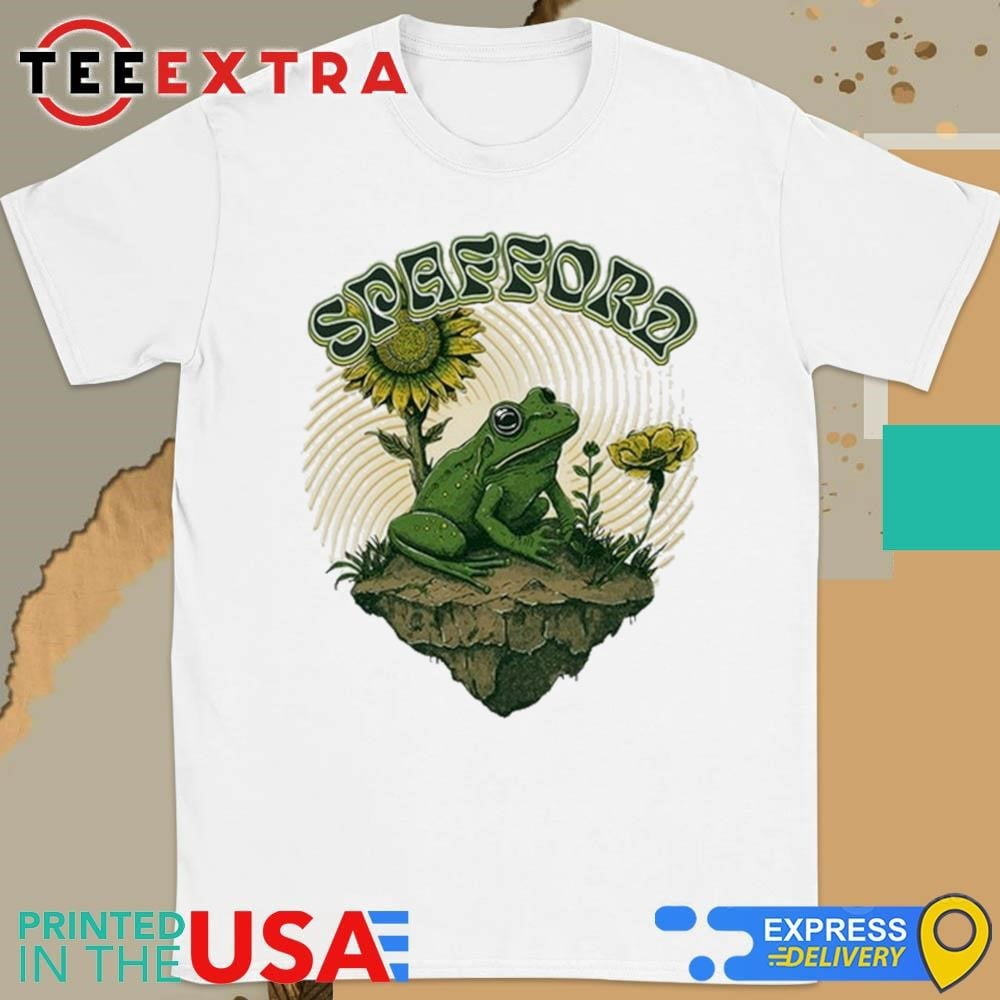 Official Spafford Frog Heather Military Green Shirt