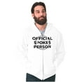 thumbnail image 1 of Official Spokes Person Biker Humor Unisex Fleece Graphic Zip Up Hoodie Brisco Brands 2X, 1 of 5